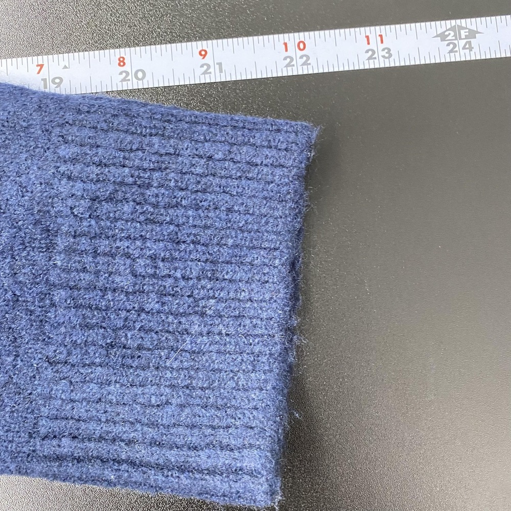 NWT LOFT Cardigan Sweater Womens Medium Blue Duster Long Open Front Knit Pockets - Picture 11 of 13